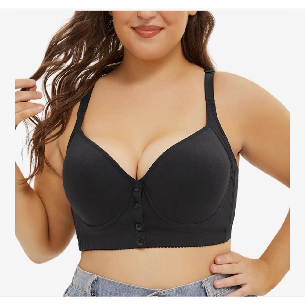 NEW Underwire Push up Full Coverage Minimizer Front Close Bra 44C